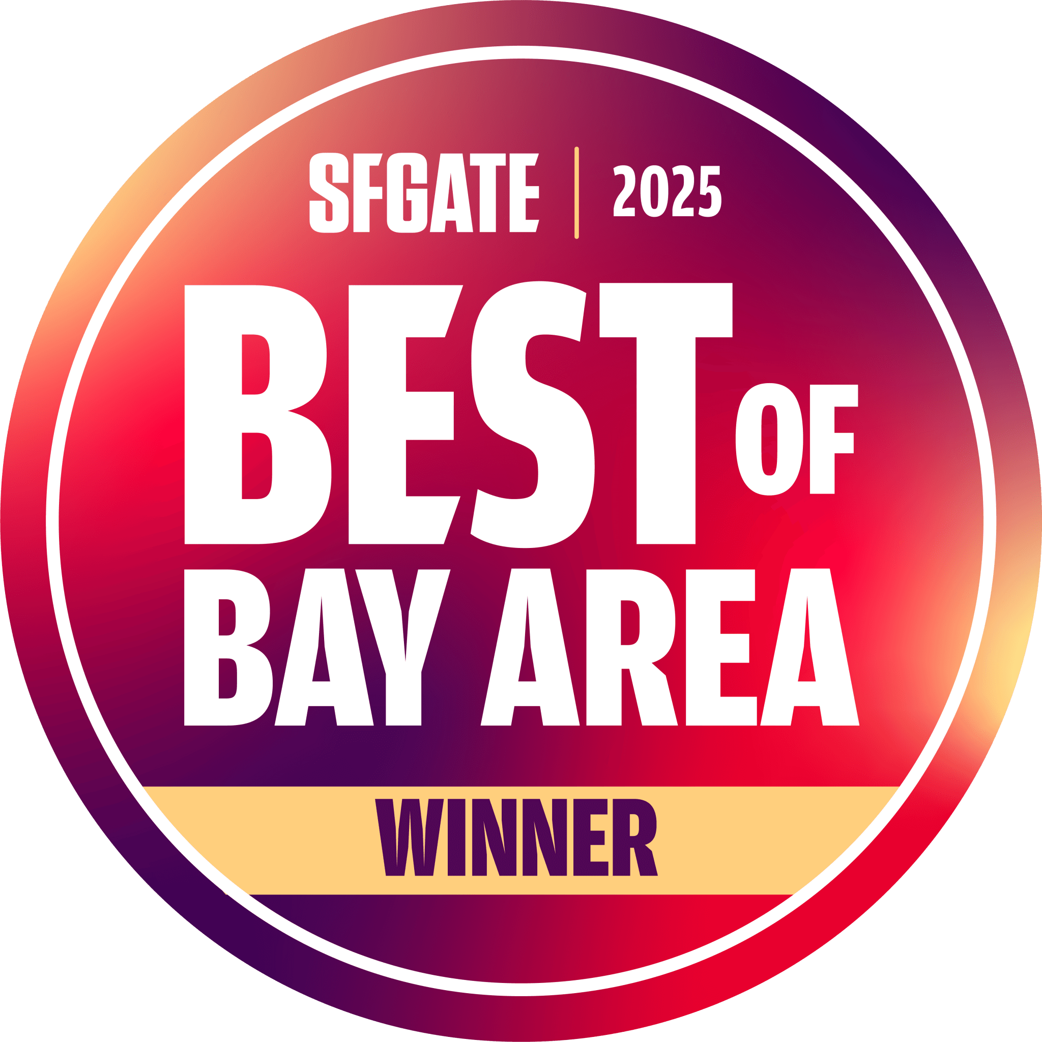 Voted Best of the Bay Area by SFGATE in 2025